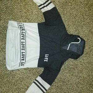 A long sleeve sweater shirt